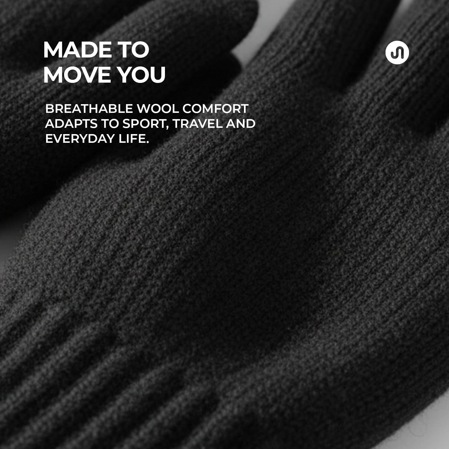 Besque Winter Gloves for Men & Women with Touchscreen Finger Bike Winter Hand Gloves for Men Woolen Winter Gloves for Women Thermal Hand Gloves for Winter Warm Gloves Winter Wear Unisex (Zed Black) 3