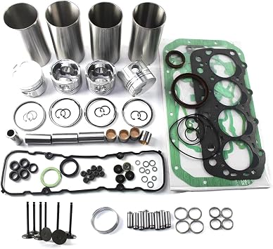 1DZ-II 1DZ-2 Engine Overhaul Rebuild Kit with Valve Kit for 1DZ-2 1DZ-II Diesel Engine 7-8FD Forklift for SDK Loaders Engine Rebuild Kit Aftermarket Parts