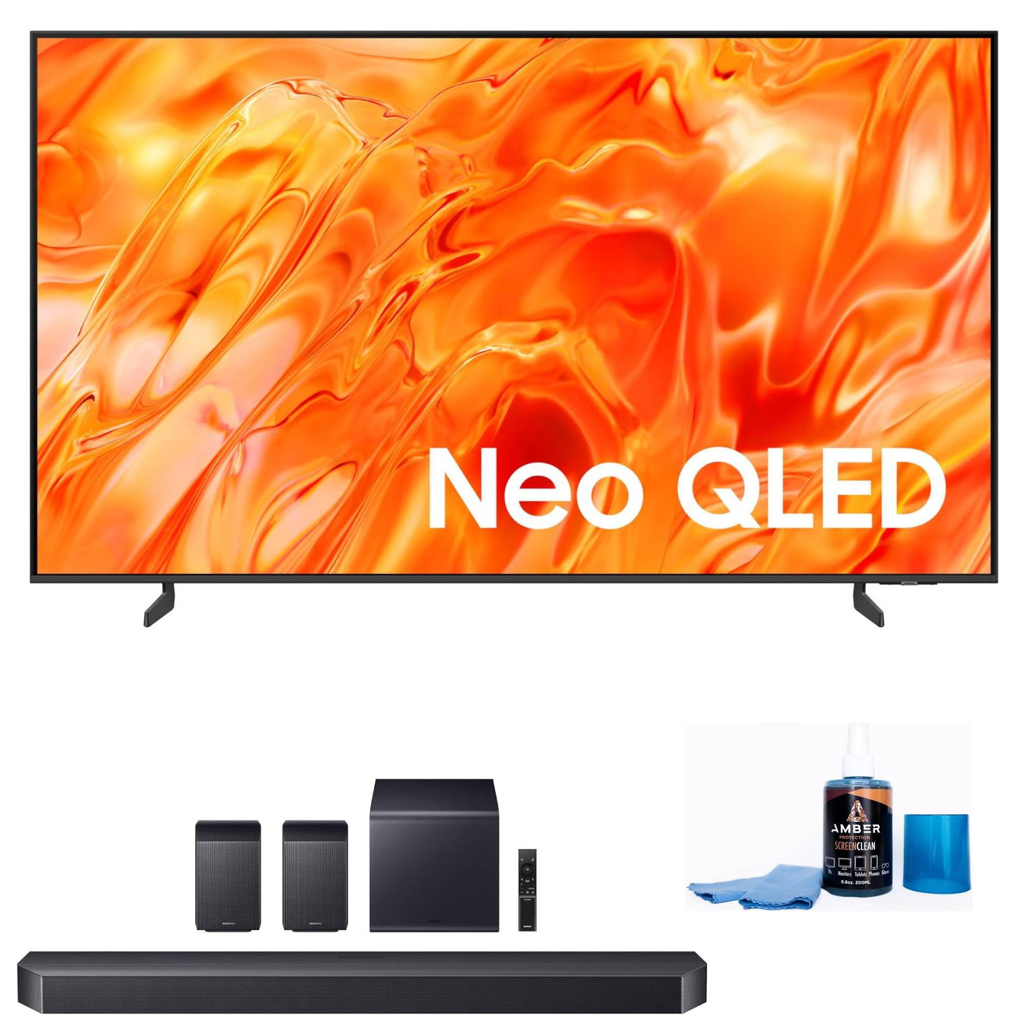 Samsung QN75QN70HA 75" NeoQLED TV with HW-Q990F Soundbar and Sub (2026)