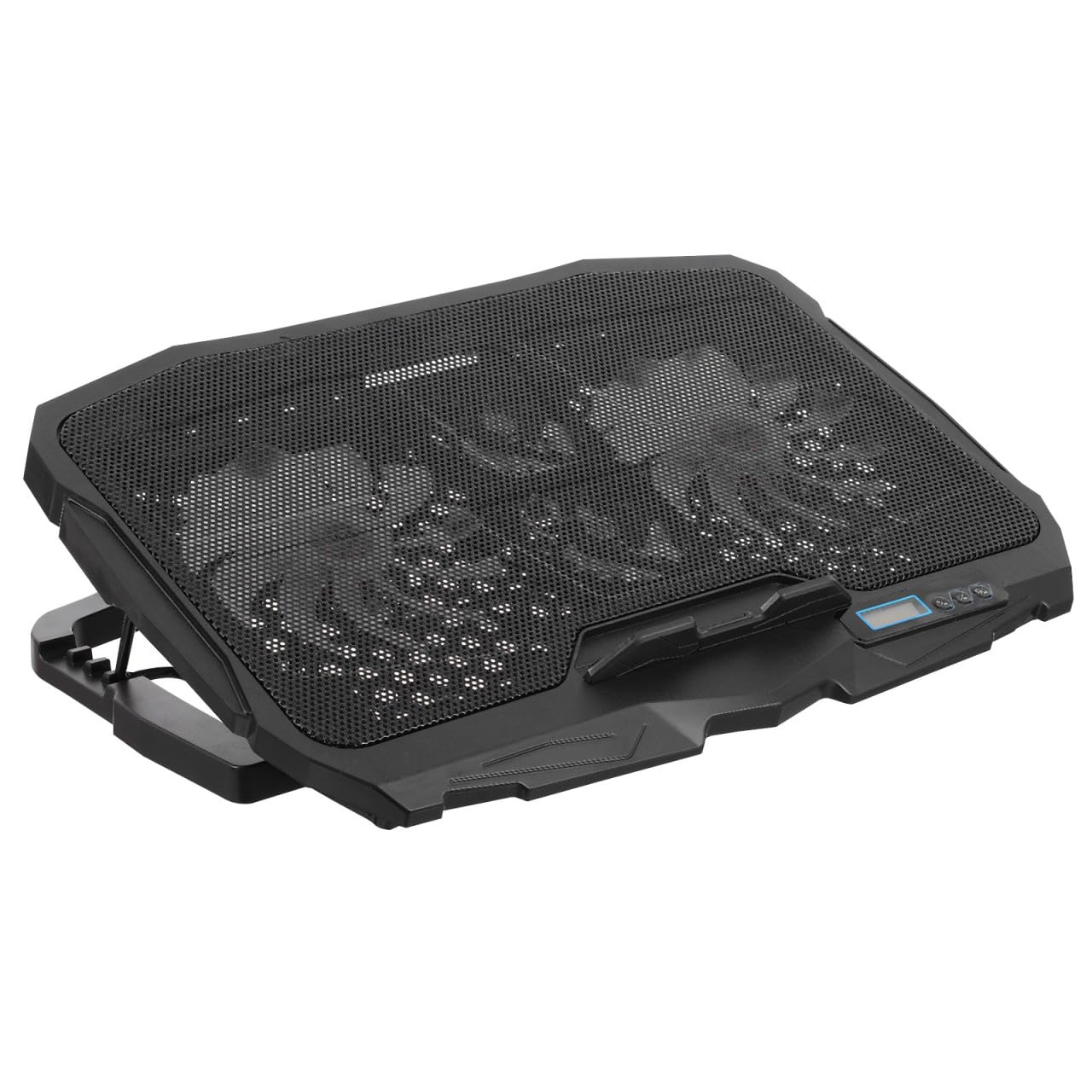 BESPORTBLE Soporte Portátil Negro Enfriador Ajustable y Ventilador Silencioso, Material Plástico y Hierro, Adecuado para Decoracion Verano y Prevención Antideslizante