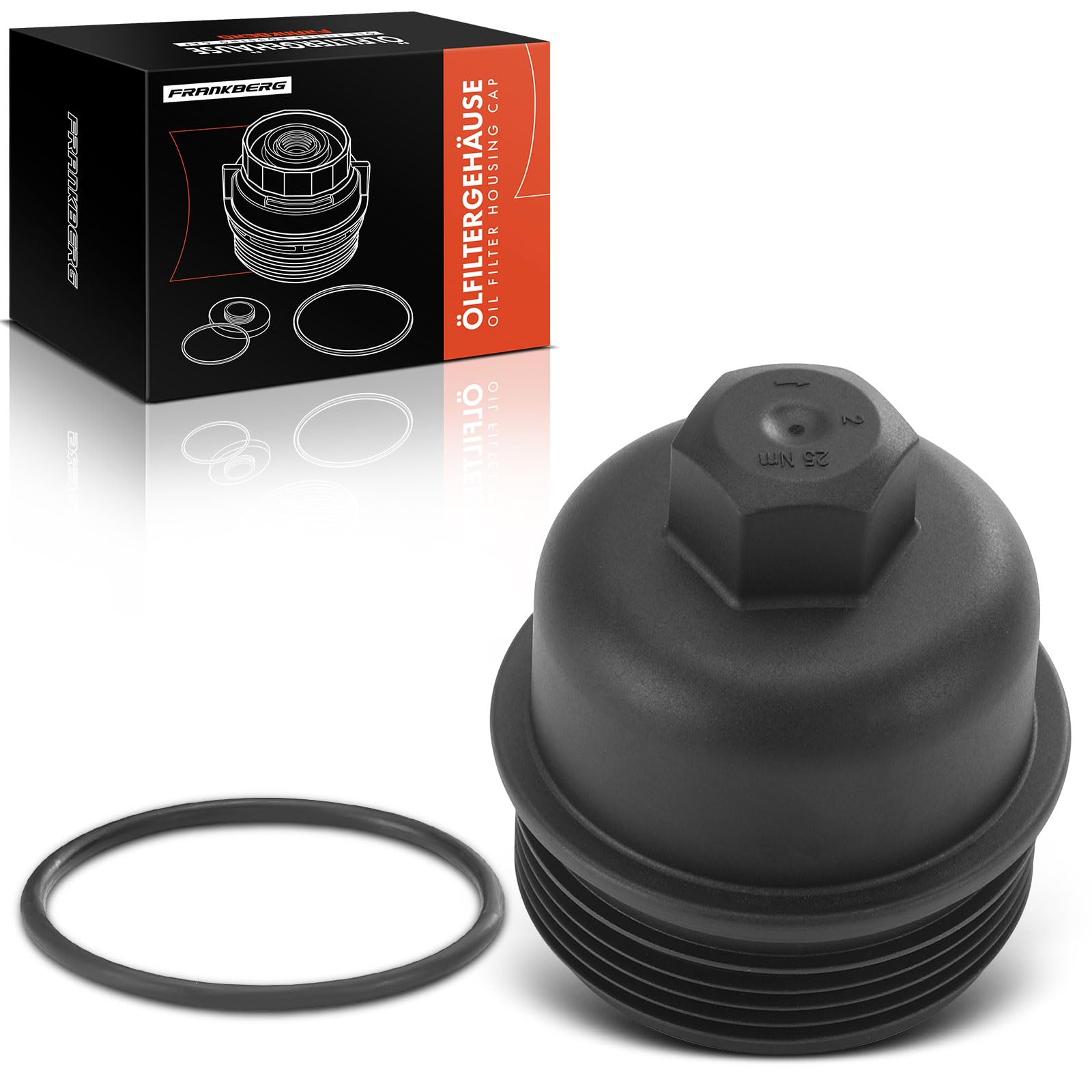 Oil Filter Housing Cap with Sealing Ring - Compatible with 1, 2, 3, 4, 5, 6, 7 Series & X1, X3, X4, X5, X6, M-i-n-i (2006-2021) - 11428507685