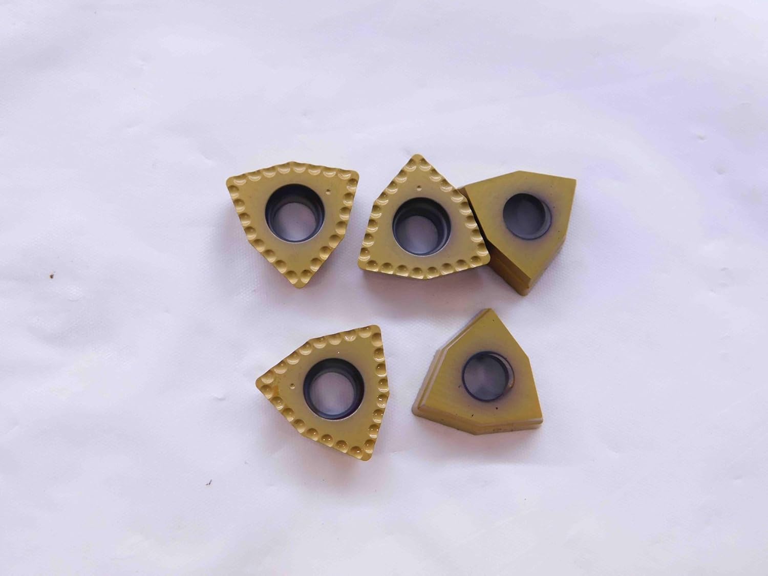 7pcs New KOMET WOEX 080408-03 BK8425 TiAlN & TiN Coated Carbide Drilling Inserts - NS0284BL5