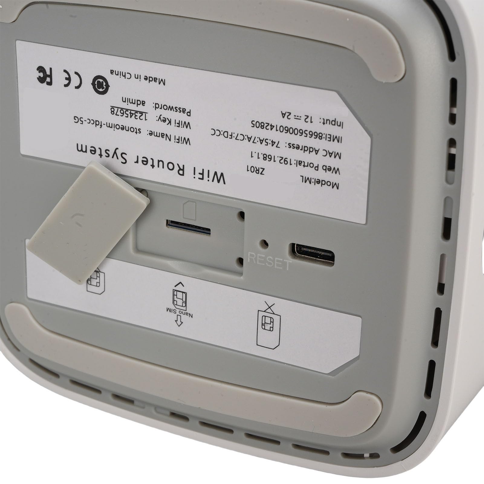 Router CPE 5G Wifi 6 Router Wireless con Slot della Scheda SIM 4.67Gbps Ad Alta velocità 8 Antenne Integrate per Casa Router Wifi Portatile (Plug)