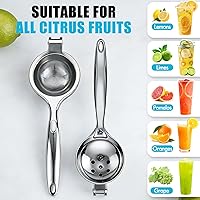 Vista 6 de Lemon Squeezer Manual, Large Handheld Metal Lemon Juicer Squeezer Dishwasher Safe, Heavy Duty Lemon Press Squeezer is Suitable for Lemon, Lime, and