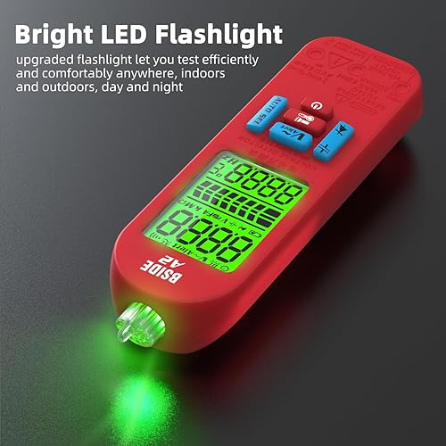 Miniatura 4 de BSIDE Probador de multímetro digital recargable Amperímetro eléctrico inteligente VFC Capacitancia de diodo de corriente Continuidad Frecuencia