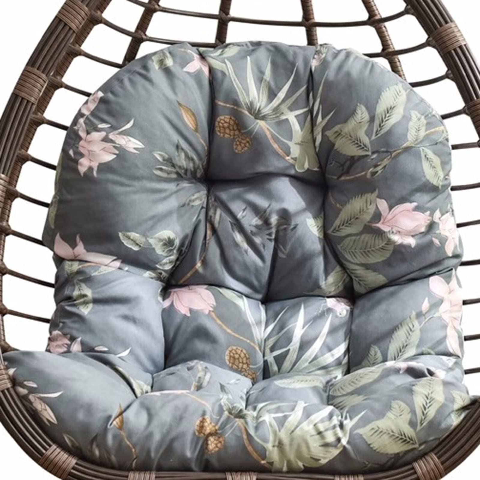 Coussin de siège suspendu gris ZTGL pour fauteuil œuf et hamac de jardin