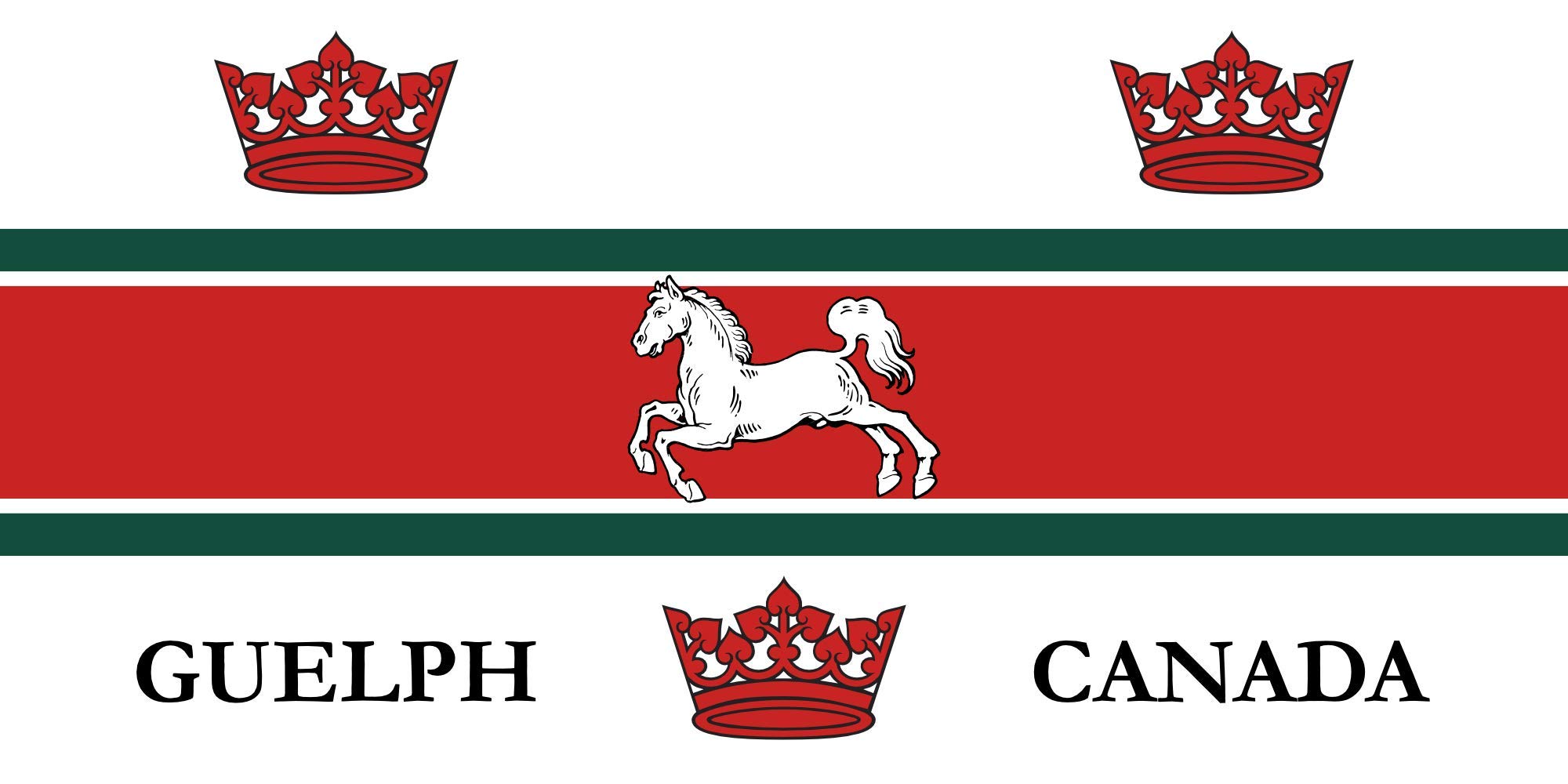 Drapeau Guelph Canada pour décoration intérieure et événements extérieurs