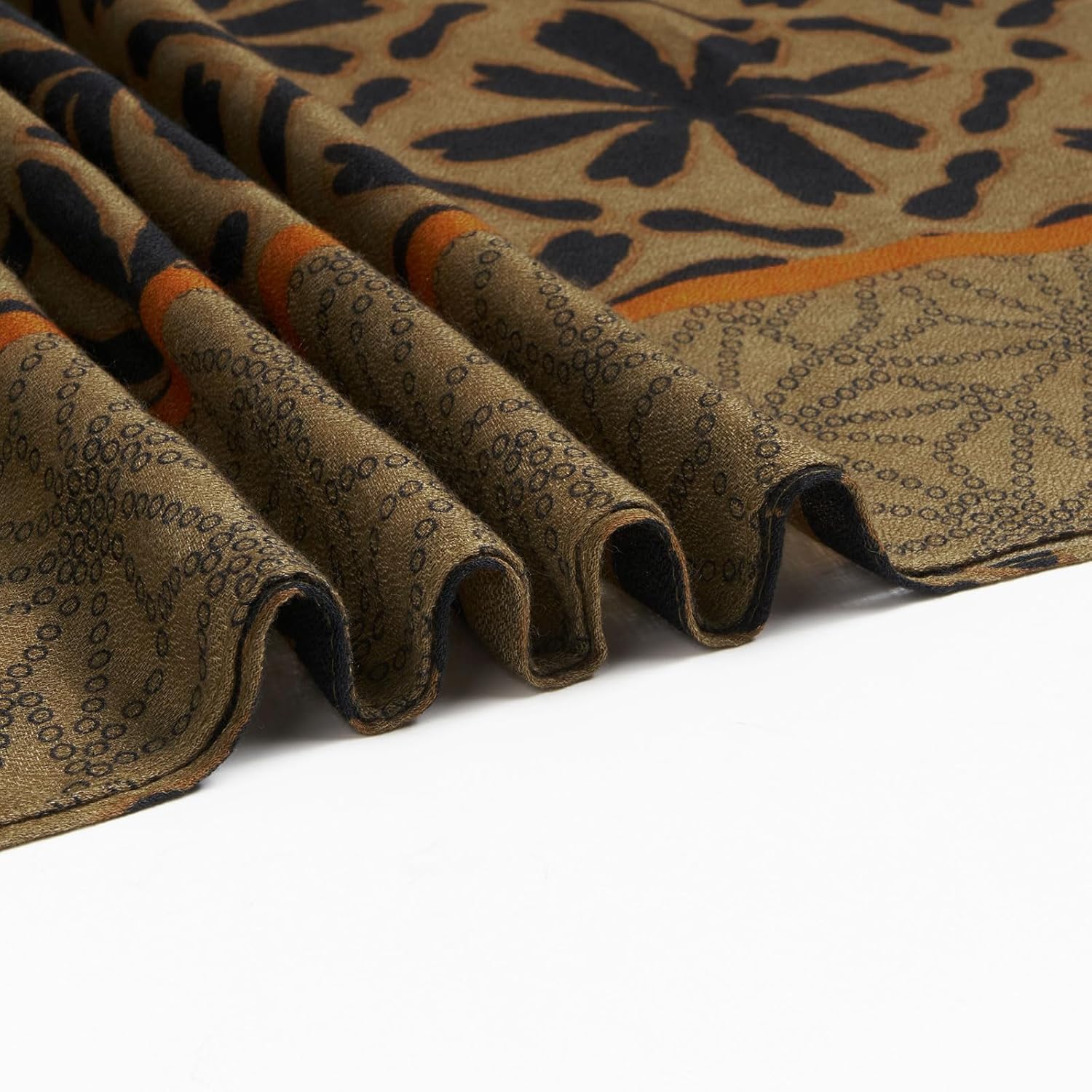 Lightweight Scarves Floral Cotton Scarf for Women Fashion Shawl Wraps Thin Fall Winter Neck Scarves - Image 4