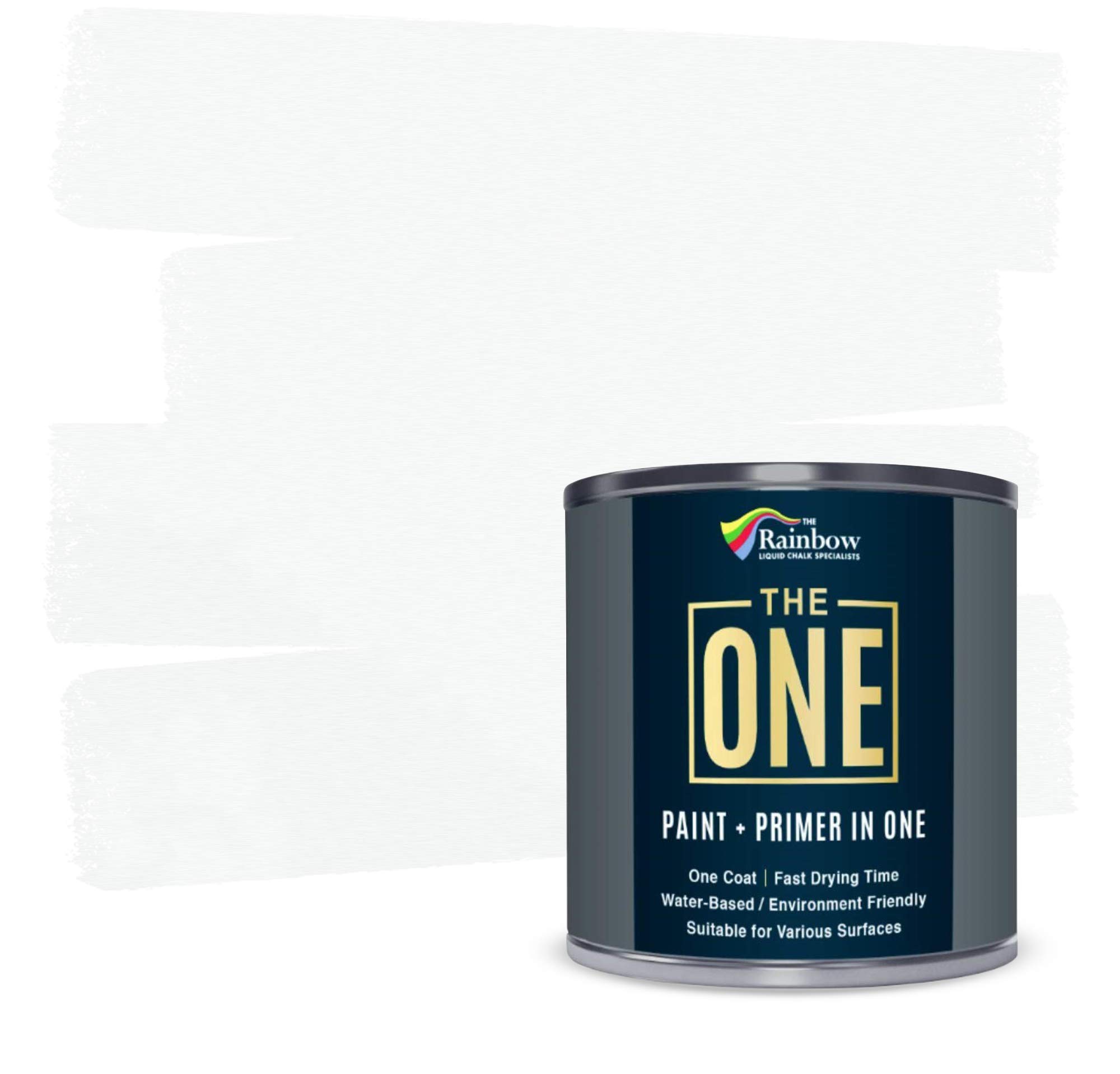 The ONE All-In-One Paint & Primer - Off White Satin, 2.5L | Multi-Surface 1 Coat Formula | Easy Indoor & Outdoor Decorating for Home & Garden Walls, Floors & Furniture | Durable, Water-Based & Low VOC