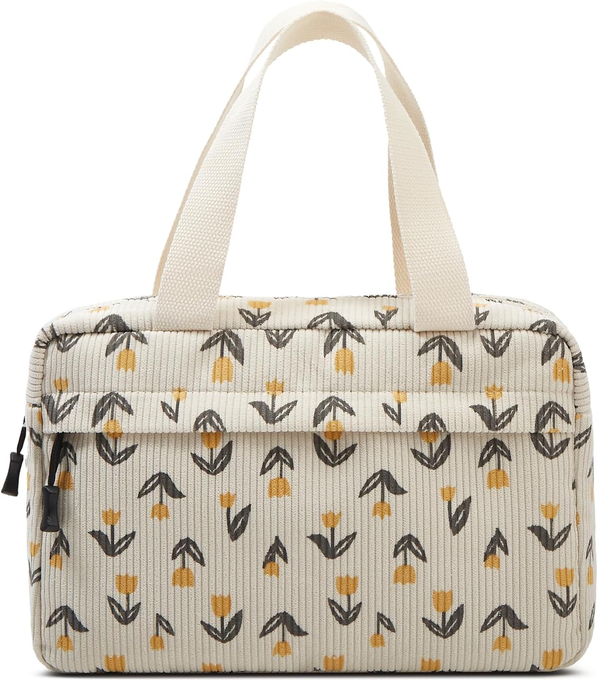 Large Makeup Bag for Women Corduroy Cosmetic bag Make up Bags Zipper Pouch with handle Cosmetic Organizer Toiletry Bag for Travel Storage - Image 4