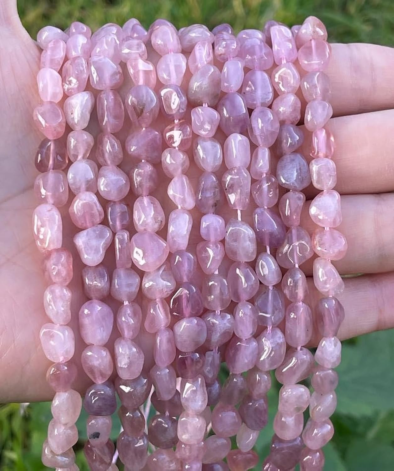 Perles quartz rose en pierres naturelles pour offrir un cadeau fait main unique
