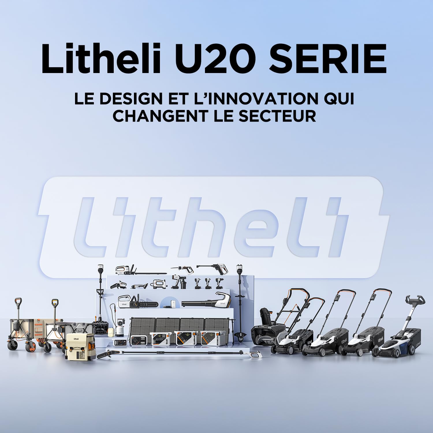 Litheli Mini Tronçonneuse à Batterie 10000 mAh, 20V, 6 Pouces Tronconneuse Electrique Sans Fil, Tension de Chaîne Réglable, Verrouillage Sécurité, Élagueuse, Petite Tronçonneuse pour Bois et Branches