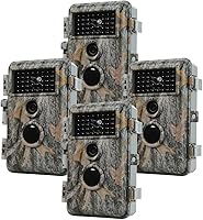 Vista 9 de Paquete de 3 cámaras Trail de 64MP 1296P con visión nocturna sin brillo y detección de movimiento, gran angular de 120°, tiempo de disparo de 0.1s