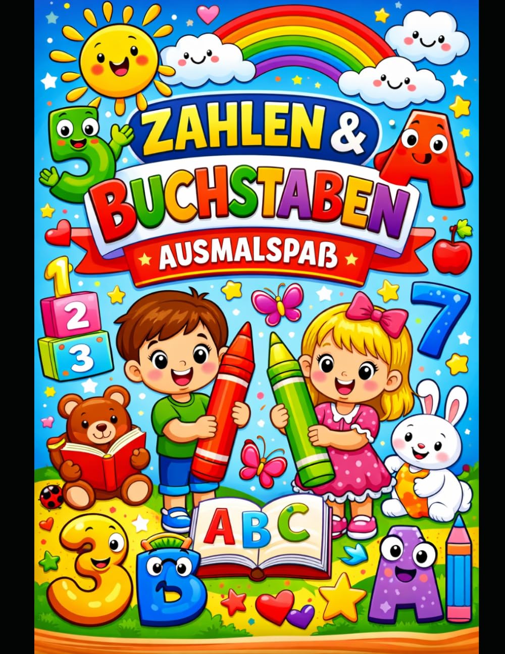 Mein Erstens Zahlen und Buchstabenbuch: Ausmalen und Lernen