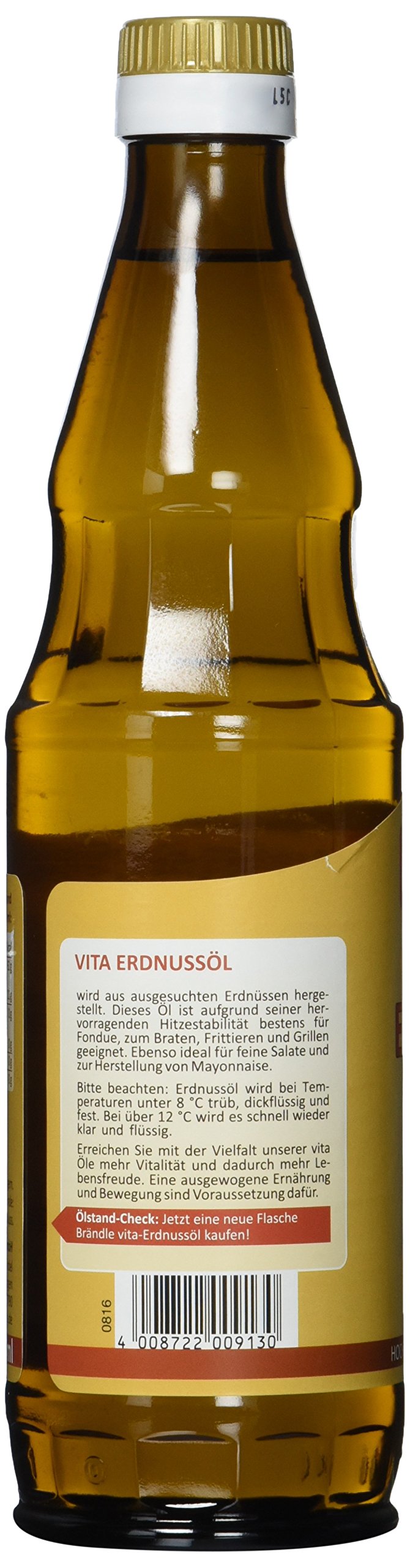 Brändle Erdnussöl, raffiniert, 2er Pack (2 x 500 ml)