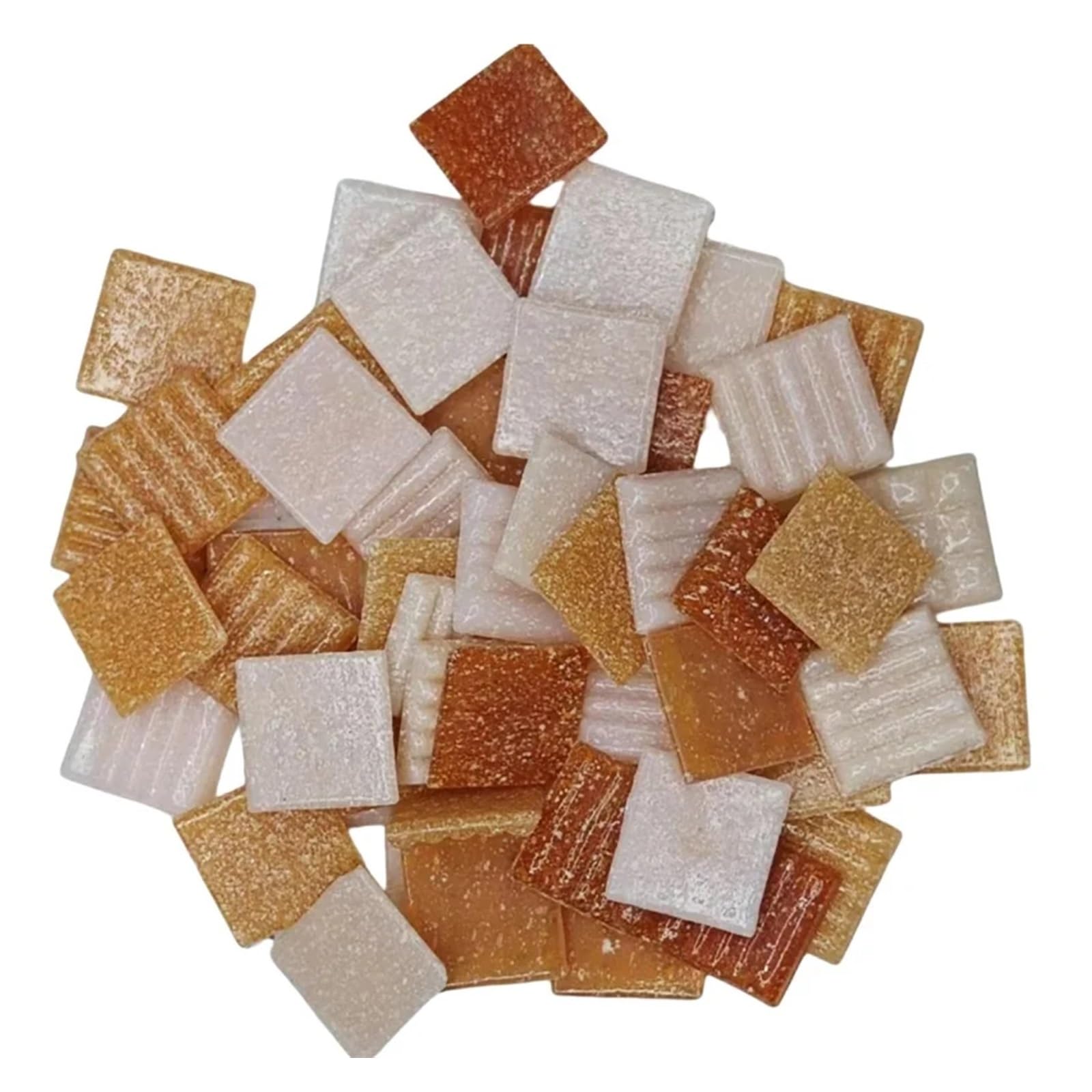 Ydyaenio Color 3 Mosaic Pieces 100G/3.5Oz(Approx.35pcs) Mosaic Quartz Tiles 2Cm/0.78In Square 0.4Cm/0.15In Thickness Diy Craft Materials Mixed Color For Home Garden Decoration Art Projects(Color 3)