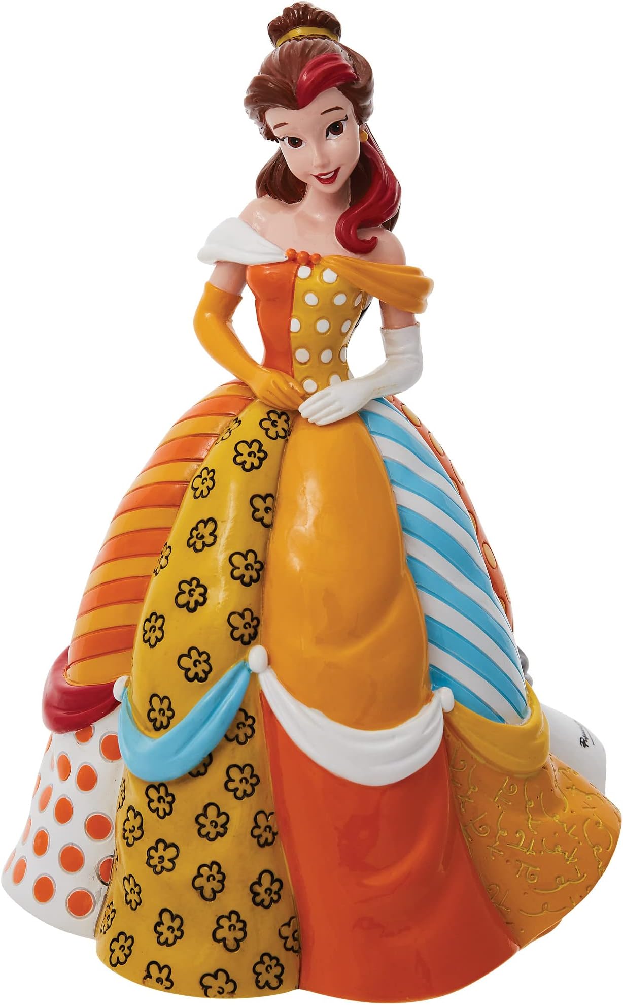 Enesco Disney by Romero Britto Beauty and The Beast Belle Figurine, 7.67 Inch, Multicolor