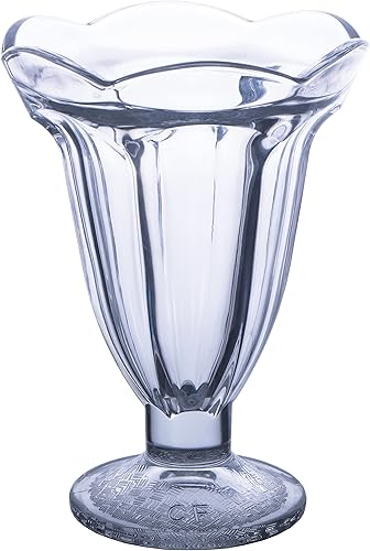 Miniatura 2 de Tulip Sundae and Postsert Cup Ultra Clear - Vaso de base sólida grueso XL extra grande 10 onzas helado pudín mousse parfait frutas juego de 4