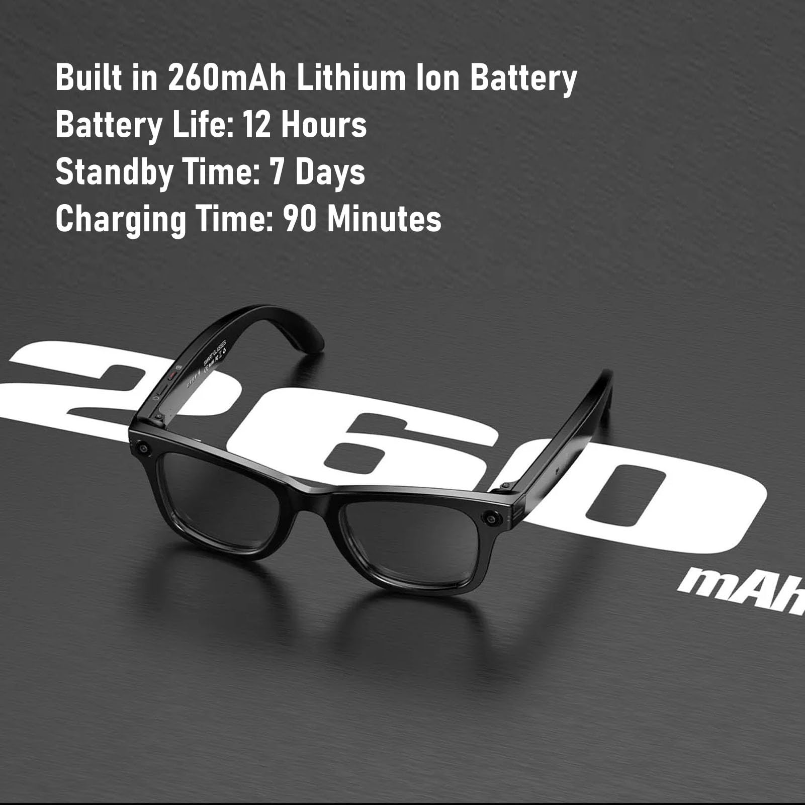 PUSOKEI Gafas Inteligentes Al con Cámara HD de 1080p, Traducción en Tiempo Real, Bluetooth 5. 4 Gafas de Grabación de Vídeo para Hombres y Mujeres, Parlantes Abiertos y Micrófono (Gafas de Sol)
