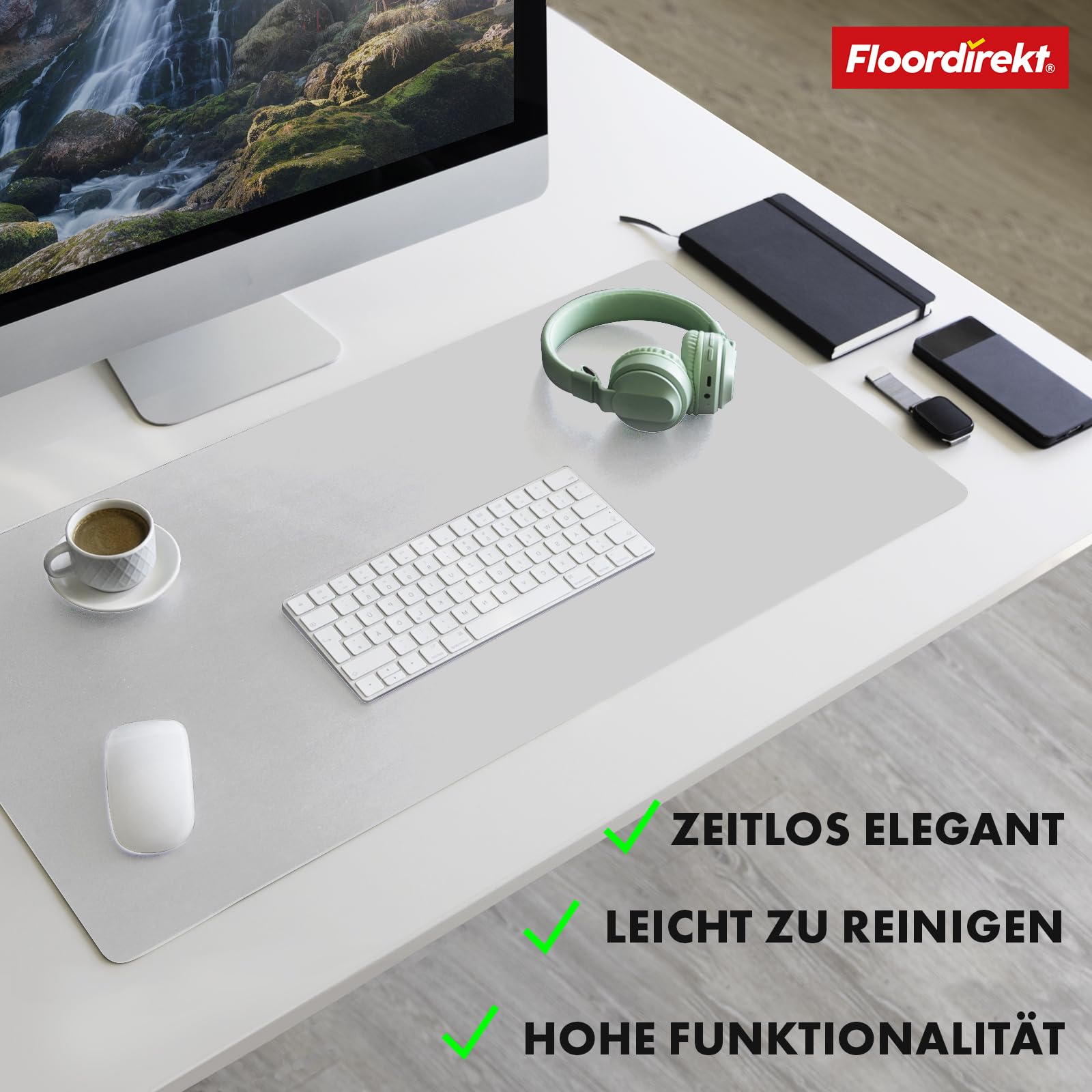 La Vida Desk Pad 38x58cm | Faux Leather | Office Desk Mat - Sunled Co - View #7