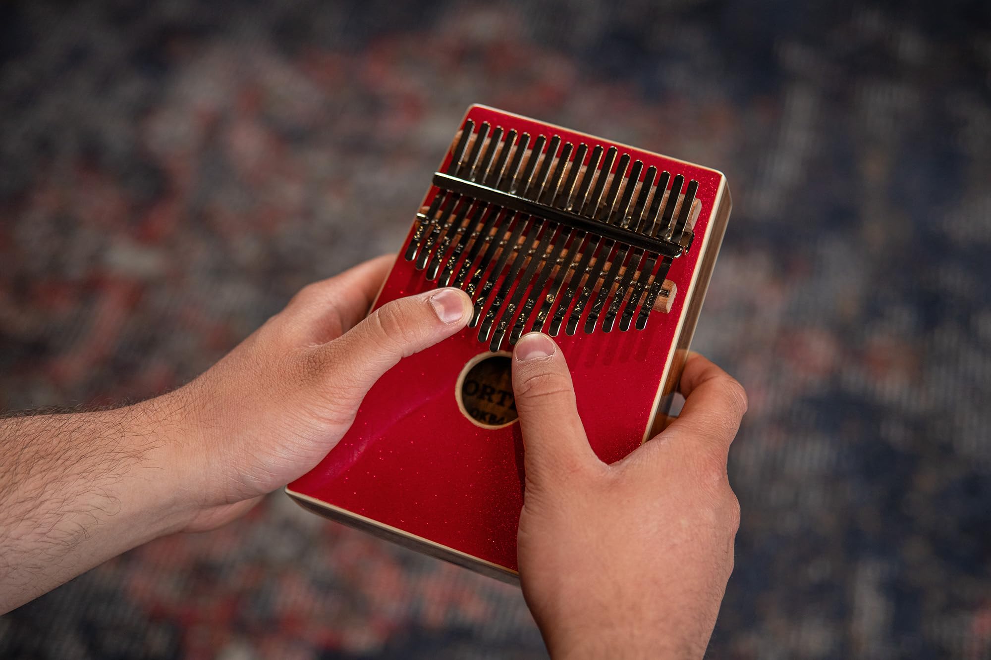 Ortega OKB4-MRD Percussion Series Acoustic Kalimba 17 notes