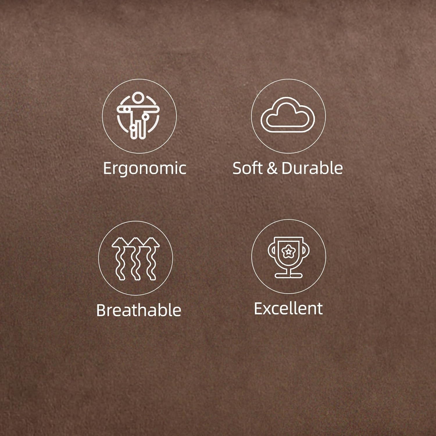 EBELLO Manual Recliner Sofa Set, Microfiber Reclining Couch Furniture Set for Living Room, Includes 1 Recliner Chair, 1 Loveseat Sofa and 1 3-Seater Reclining Couch, Brown