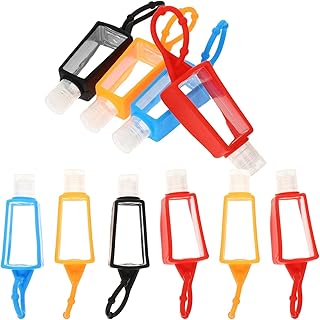 فوميز. 10 قطع من السيليكون 30 مل غطاء زجاجة المياه الفارغة حامل غطاء اليد، حامل زجاجة اليد متعدد الالوان قابل لاعادة الاستخدام، حامل زجاجة السفر