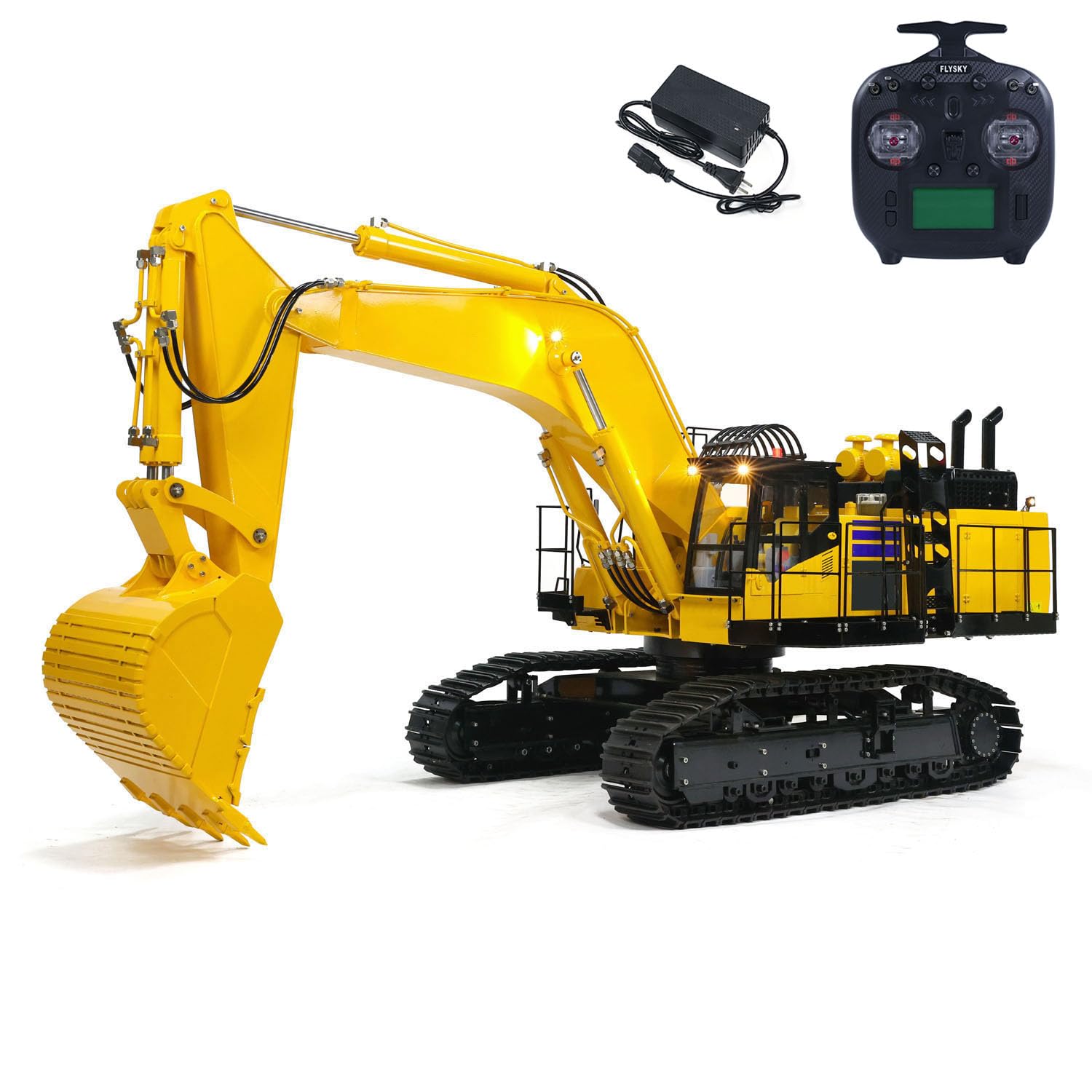 Amazon.com: wheelfun 1/8 Scale RC Hydraulic Excavator PC1250 Metal