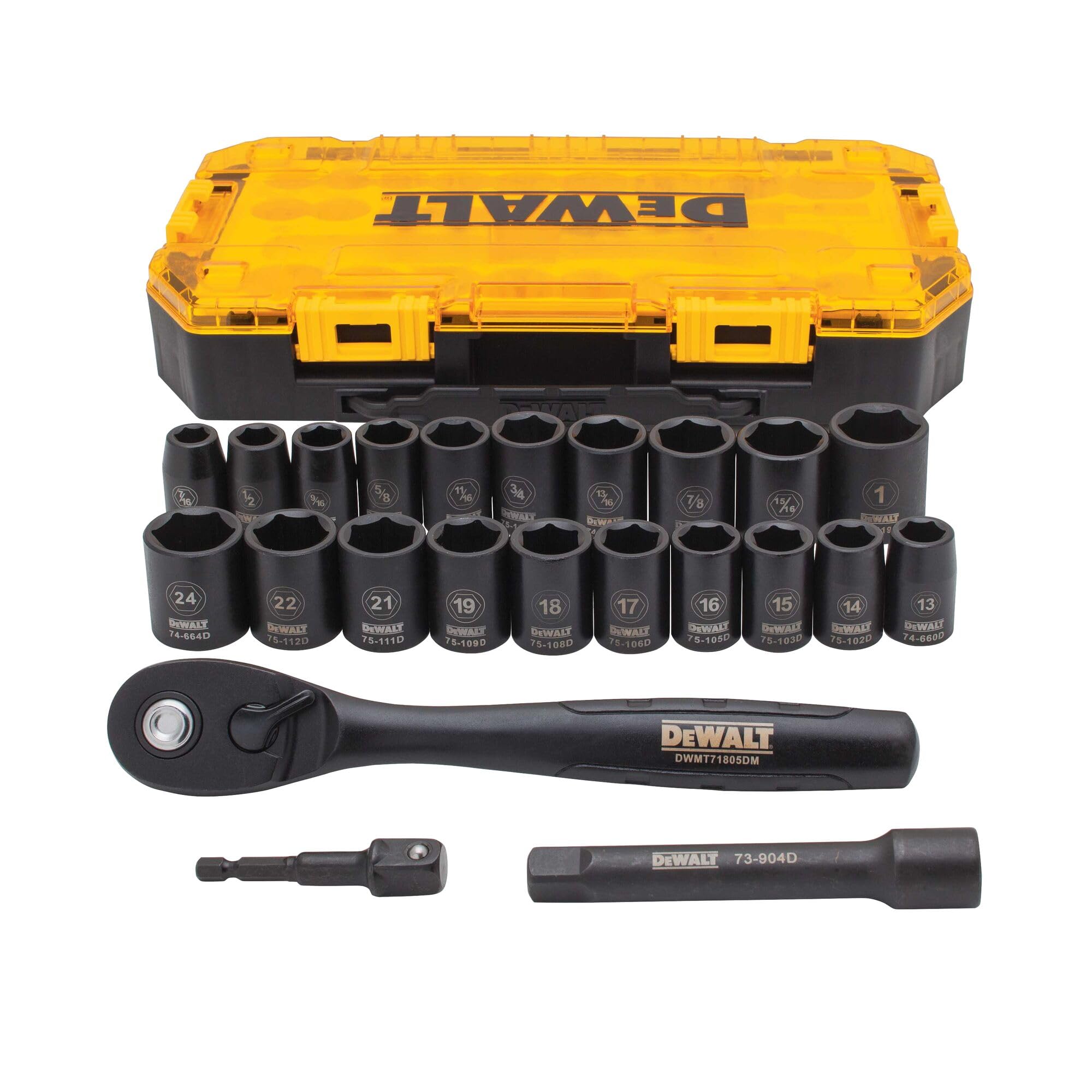 Coffret de Douilles à Choc DEWALT 1/2