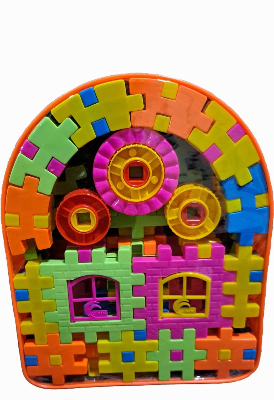 Kids Building Blocks 93 Pieces large Big jumbo Mega Bricks construction educational Multi color block Free toy set bag safe for kids