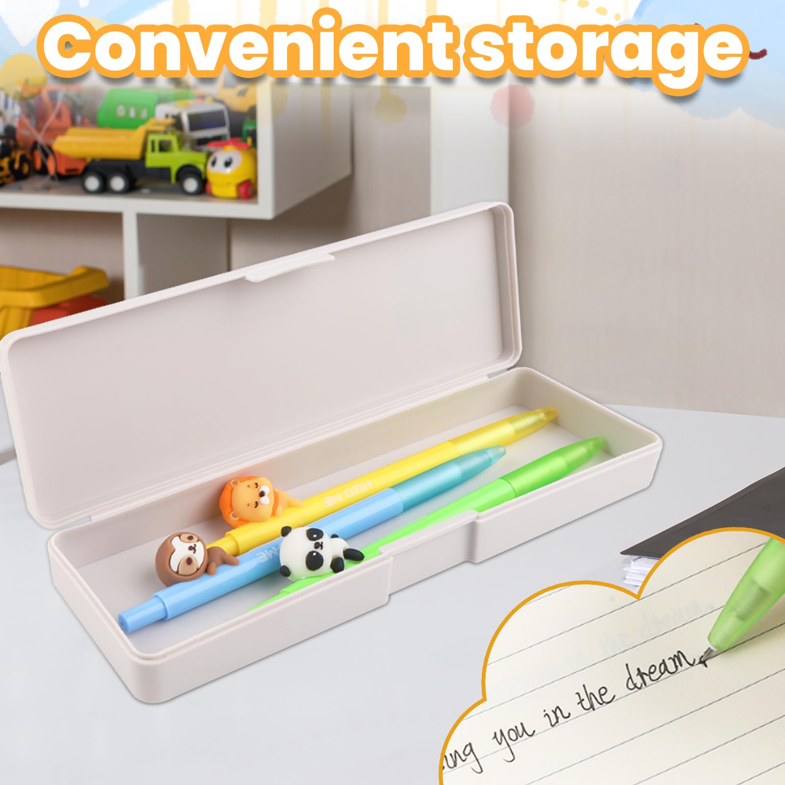 Penne Gel Animali Kawaii - Set Da 3 Con Astuccio Panda - Stilografiche Simpatiche Per Scuola E Ufficio - 2