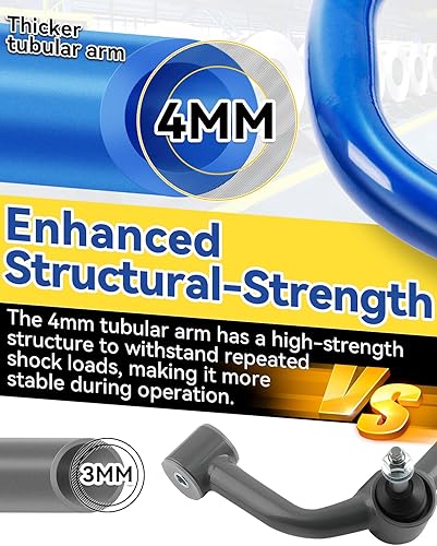 Miniatura 4 de Brazos de control superiores delanteros para Silverado Sierra 2500HD 3500HD 3500HD 2000-2010, elevación de 2-4 pulgadas, 2 piezas de brazo de