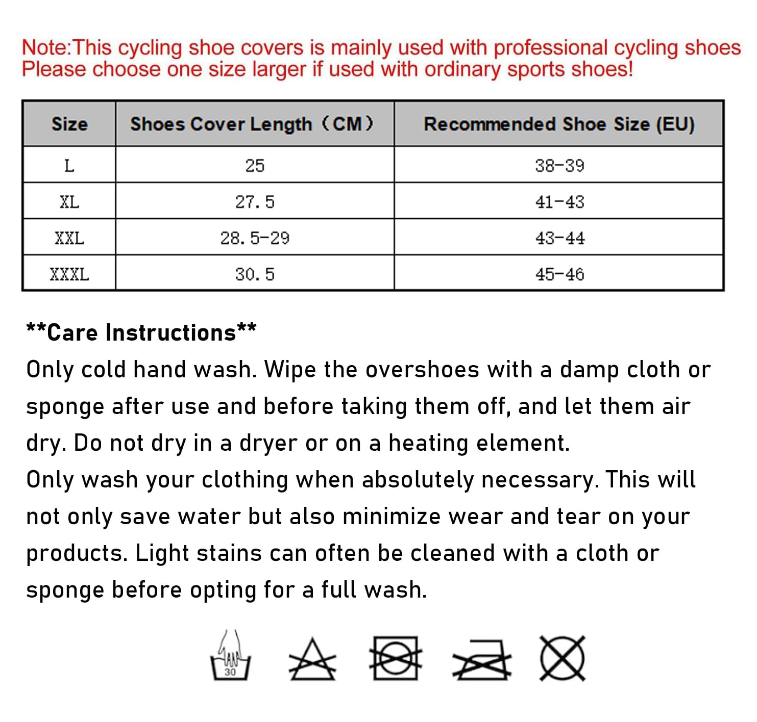 CXWXC Couvre-Chaussures d'hiver pour Homme et Femme, Couvre-Chaussures Chaudes pour vélo de Course, VTT, Chaussures de vélo de Route Coupe-Vent en néoprène