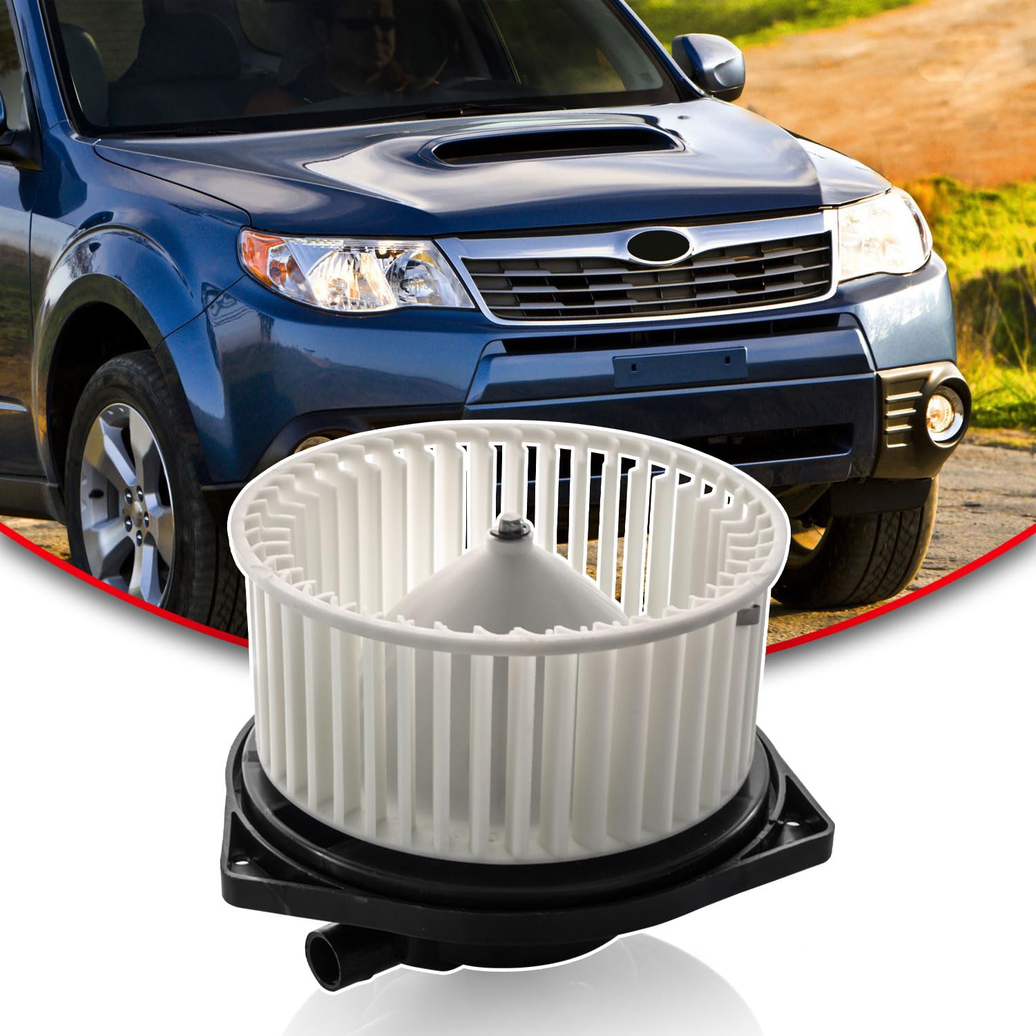 Motor de Ventilador de Aquecedor HVAC com Gaiola - Compatível com Subaru Impreza 2008-2014 e Subaru Forester 2000-2013 - Substitui 700206, 72223SA030, PM9311