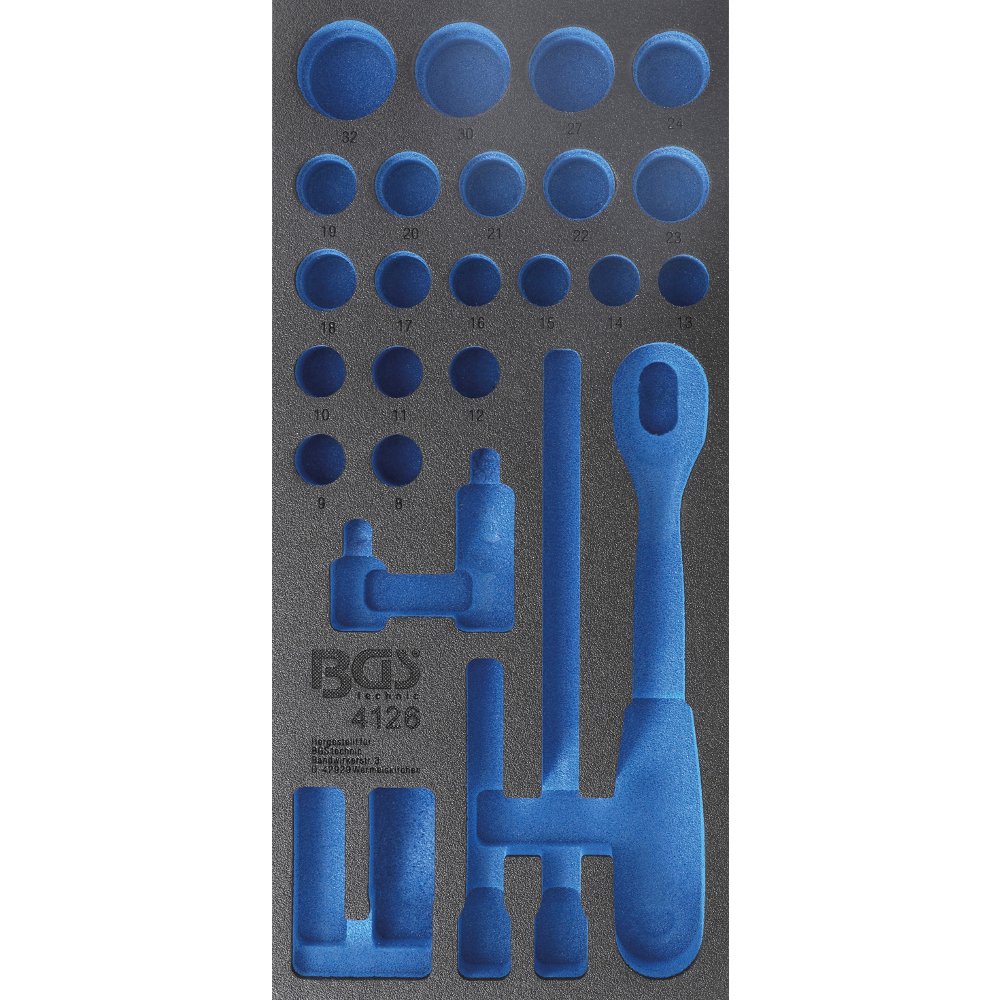 Bgs Blue 4126-1 | Tool Tray 1/3, Empty | For 4126