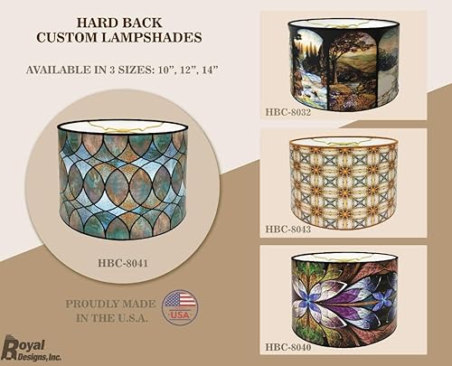 Miniatura 8 de Pantalla Royal Designs para lámpara de techo, 10 pulgadas, parte posterior rígida, diseño de mariposas, fabricada en Estados Unidos, 10 x 10 x 7,