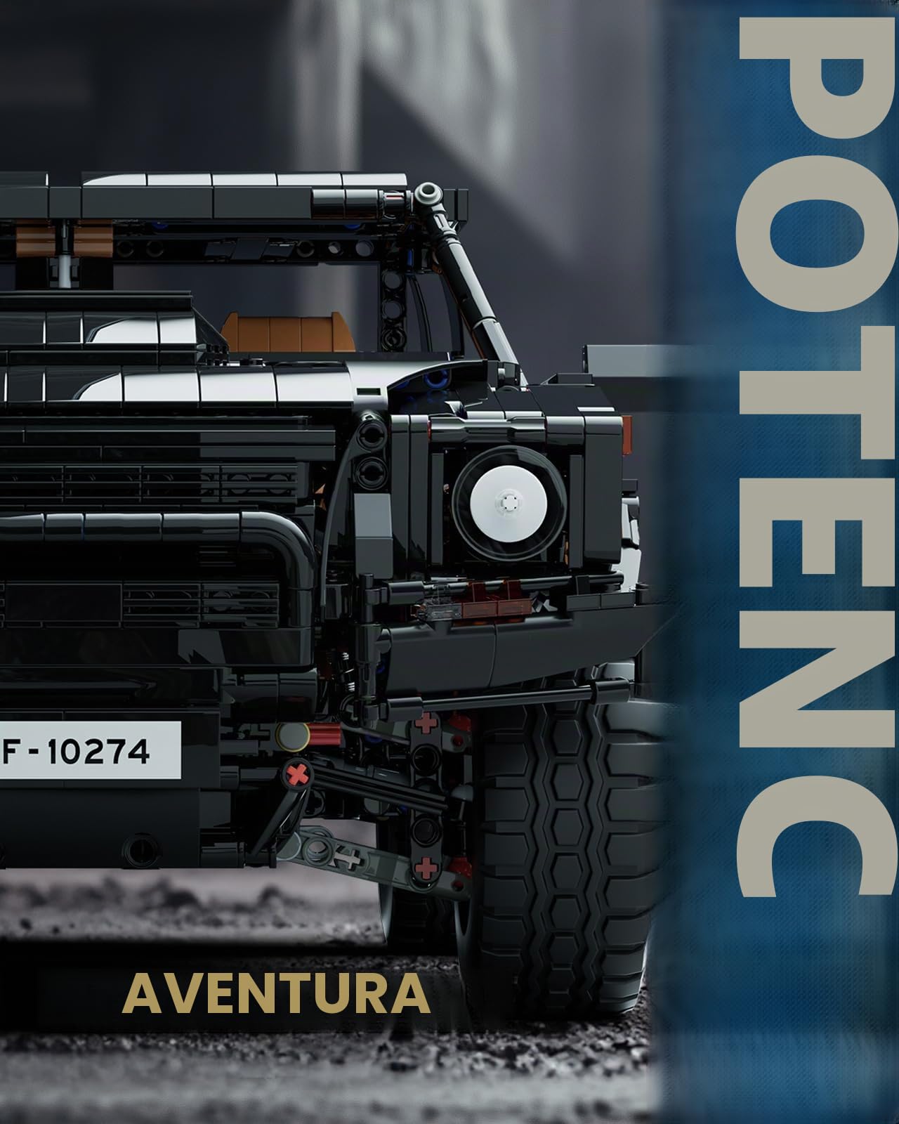 Nifeliz L002 Off-Road Kit de Construcción, Maqueta de Coche Todoterreno a Escala 1:8 para Adultos, Regalo para Hombres y Mujeres, Decoración para el Hogar y Oficina (3983 Piezas, NF10274)