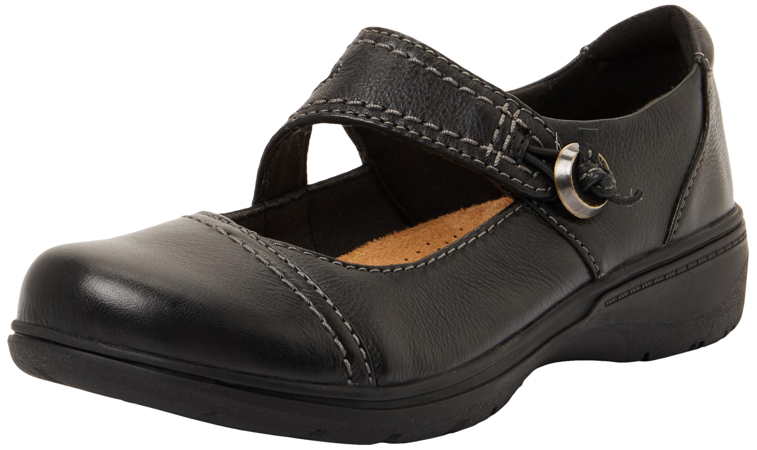 Clarks Carleigh Jane Womens Black Leather, 5.5