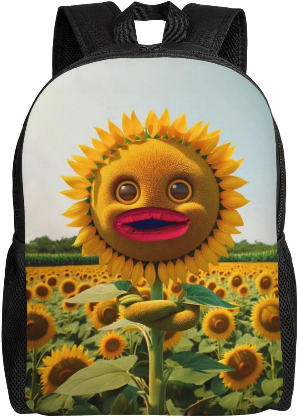 Cute backpack for women College backpack bookbag men durable funny backpack for Work Camping Travel (SunflowerSmile)