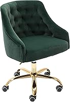 Vista 10 de Silla moderna de oficina en casa, silla de escritorio con ruedas, silla giratoria de tocador, silla de maquillaje, sillas de altura ajustable