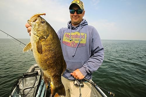 Miniatura 6 de Northland Tackle Eye Candy Paddle Shad - Cebo señuelo flotante de plástico suave tipo pececillo para pesca de lucioperca, 5 cebos por paquete,