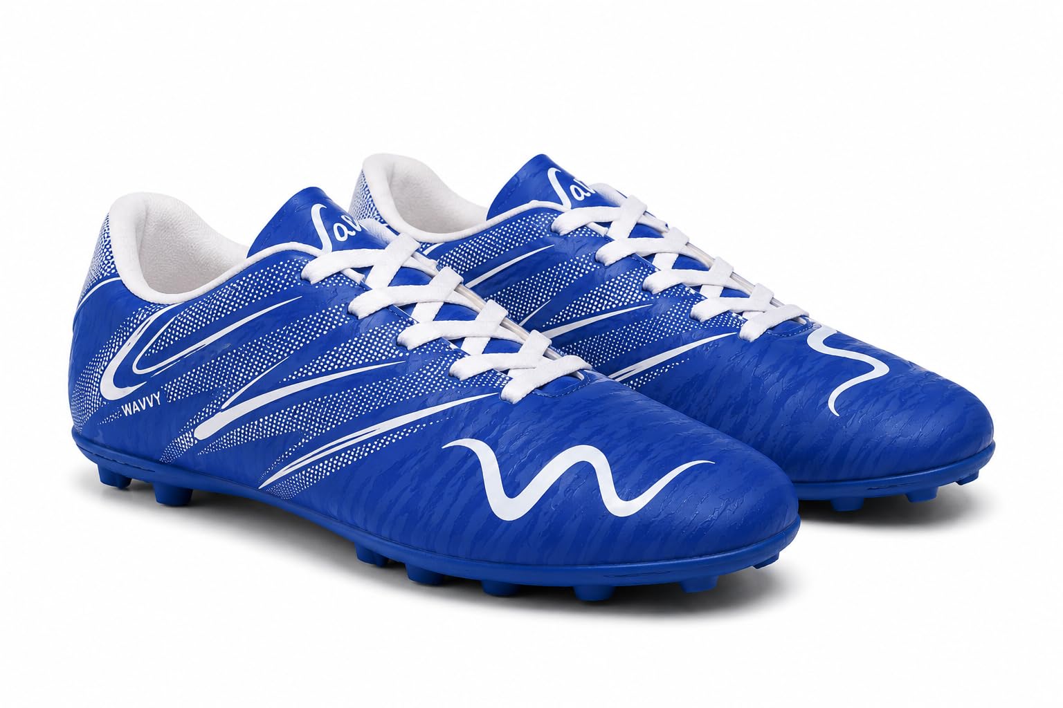 wavvy Pack of 1Wavvy Football Shoes for Mens | Lightweight PVC Synthetic Leather Upper, High Shear Strength TPU Sole | Football Studs for Adult, Men & Boys | Football Cleats | Football Sports Shoes-picture-18