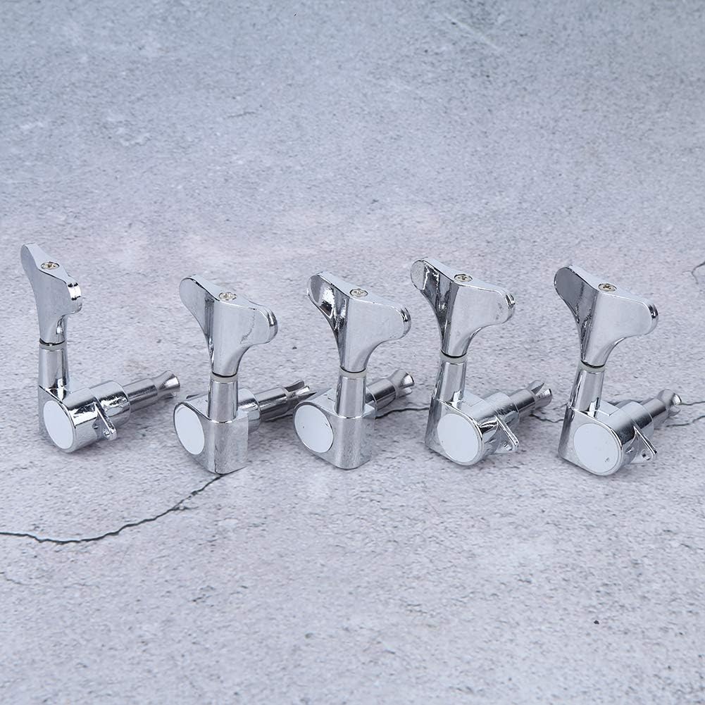Electric Bass Tuning Pegs, Easy Installation and Stable Tuning, Bass Guitar Tuning Machines, Stainless Steel Construction for Musicians, Home Practice, Recording Studios, Live Performances