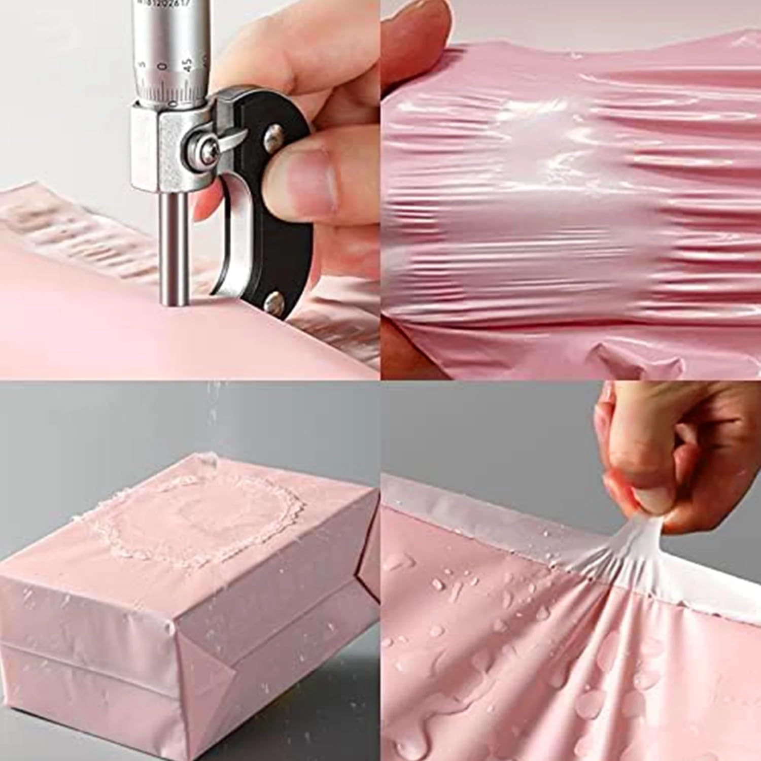 Large Poly Mailers 14.5x19 Inch 100PCS, 5-Layer Self-Seal Waterproof Large Shipping Bags for Clothes, Books, Mailing, E-commerce Packaging,Tear-Proof Shipping Envelopes Poly Bags for Business
