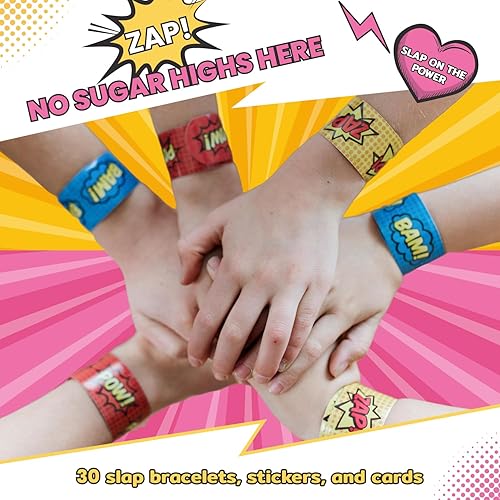 Miniatura 3 de 30 pulseras de superhéroe de San Valentín para niños, tarjetas del día de San Valentín para el aula escolar de los niños, regalos del día de San
