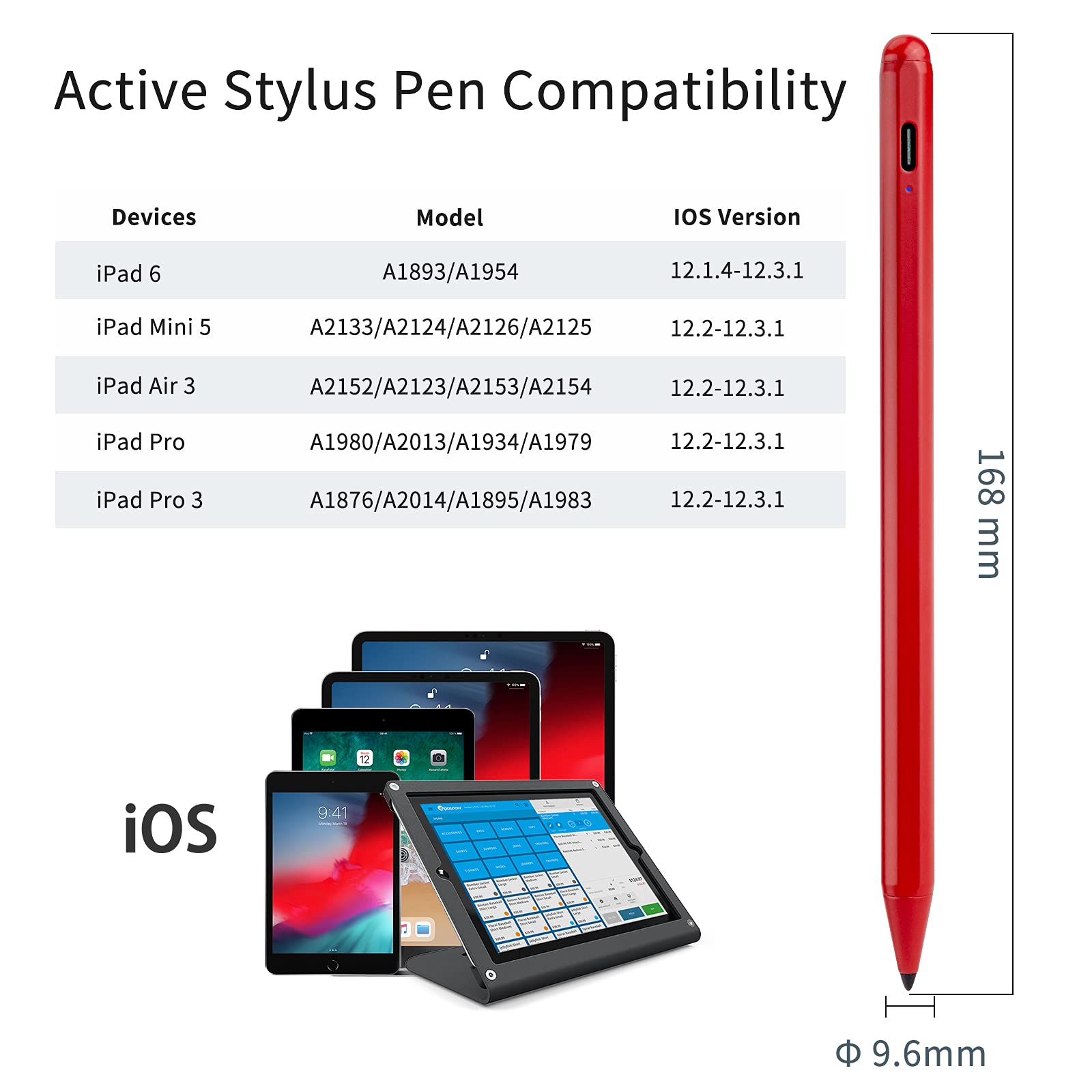 Amazon.com: Stylus for iPad Pencil 10th/9th/8th Generation 10.2