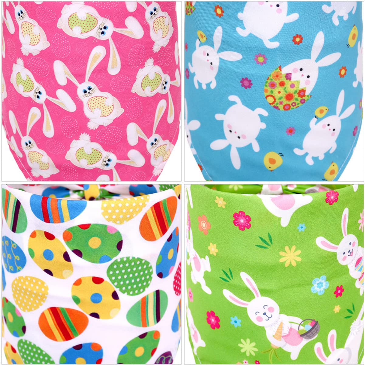 POPETPOP 3 Juegos De Accesorios De Pascua para Perros Bufanda Triangular De Poliéster Vibrantes Adorables Accesorios para Mascotas 5 Unidades X 3