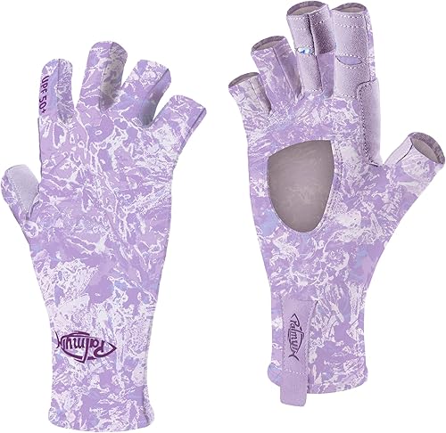 Miniatura 14 de Palmyth Guantes de pesca sin dedos con protección UV, UPF50+, guantes de sol para hombres y mujeres para kayak, senderismo, remo, conducción
