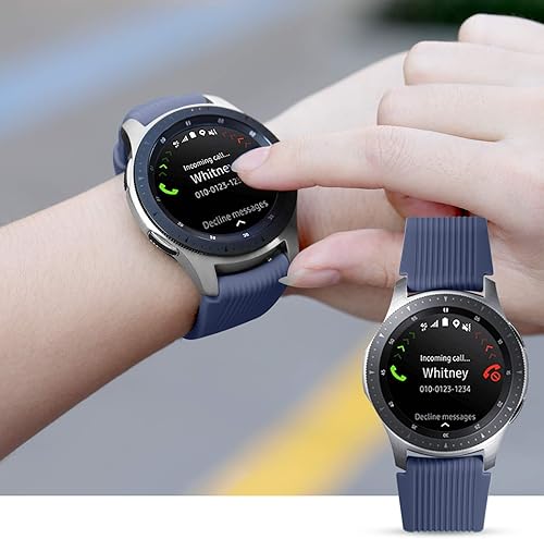 Miniatura 4 de Paquete de 2 correas Lerobo compatibles con Samsung Galaxy Watch 3 de 1.57 pulgadas, Galaxy Watch Band de 1.65 pulgadas, Gear S3 Frontier, correa de