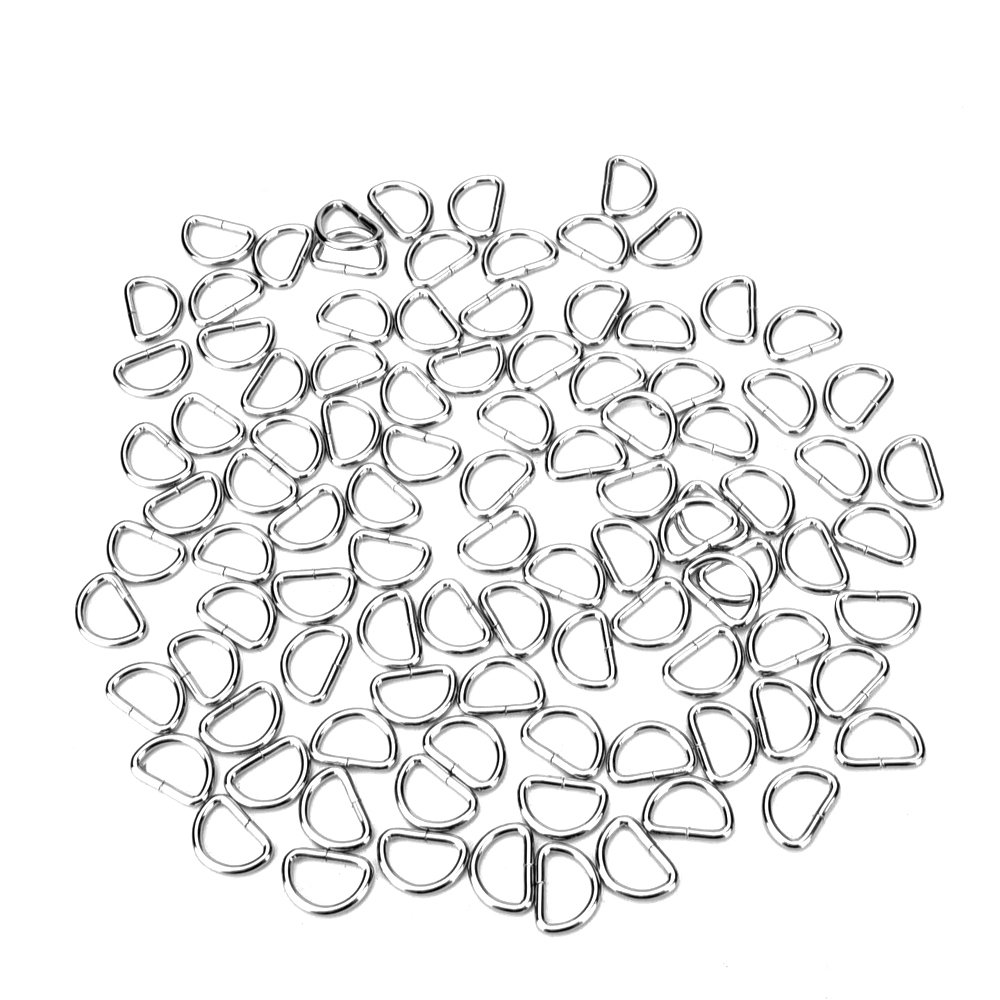 eBoot 100 Pack Metal D Ring, 1/2 Inch - Image 4